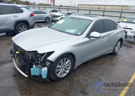2015 Infiniti Q50 Premium from USA, damaged, VIN JN1BV7AP7FM348381